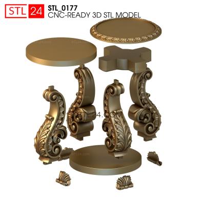Tables (STL_0177) 3D models for cnc